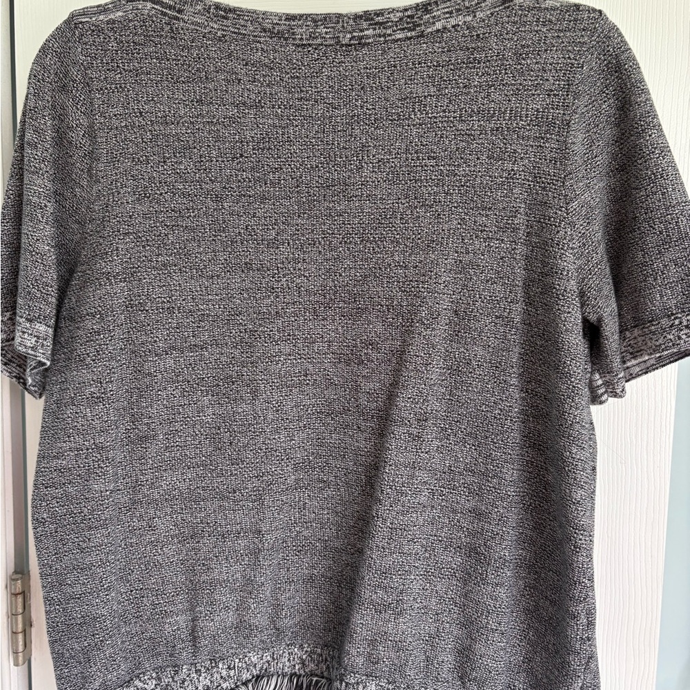 Ann Taylor Factory Black and White Knit Top